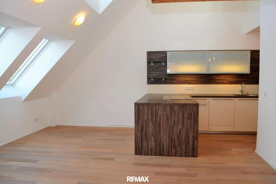 Moderne DG-Maisonette mit Terrasse und Fernblick, für individuelles Wohnen, Wohnung-miete, 1.450,00,€, 1120 Wien 12., Meidling