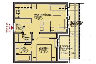 Ab sofort - 2 Zimmer Neubauhit - grüne Oase vor der Haustür, Wohnung-miete, 828,99,€, 1210 Wien 22., Donaustadt