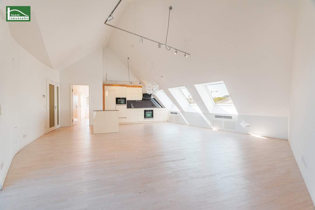Wohnen über den Dächern der Landstraße – Exklusive Dachgeschosswohnung mit Terrasse, Sauna, Fitnessraum & Garagenplatz
