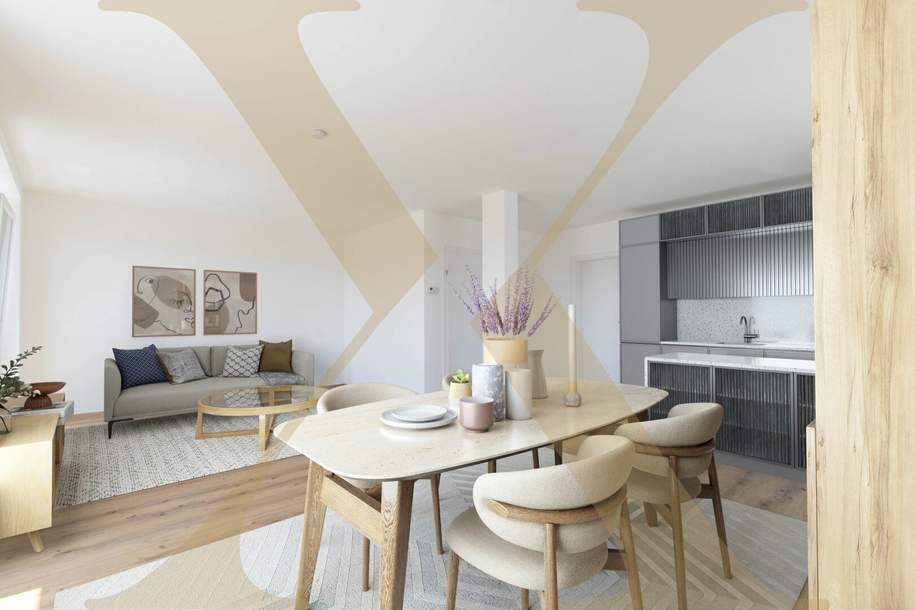 Miete mit Kaufoption! Penthousewohnung mit einmaliger Dachterrasse und Fernblick in Kematen a.d. Krems zu vermieten!, Wohnung-miete, 1.489,80,€, 4531 Linz-Land