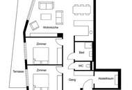 3-Zimmer-Dachgeschosswohnung mit Terrasse