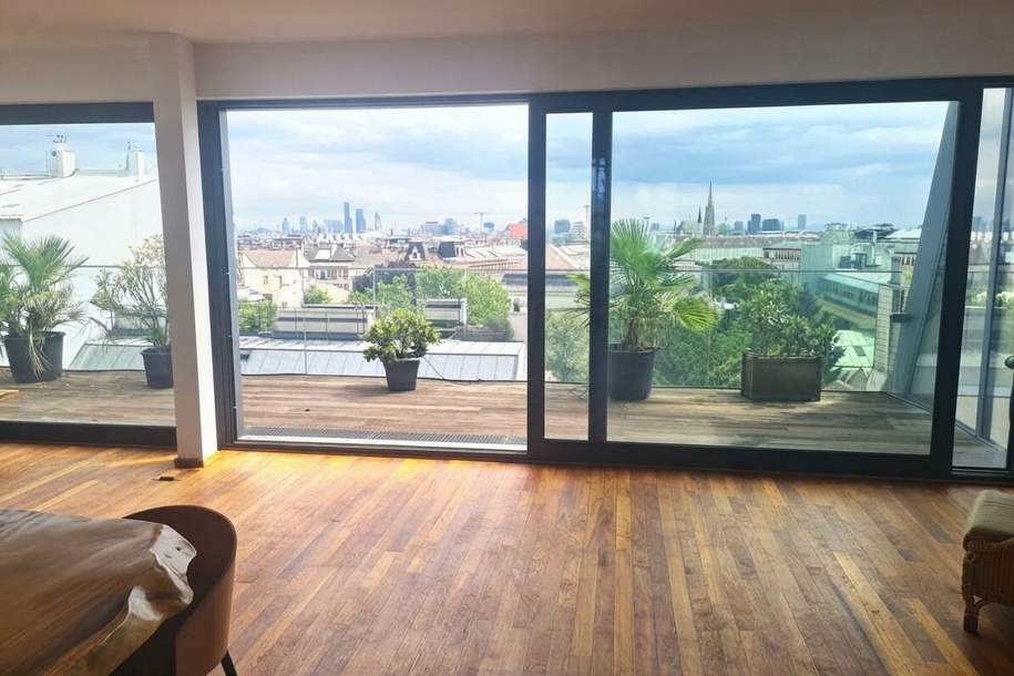 Wien zu Füßen – lichtdurchflutetes Penthouse mit zwei Blickrichtungen – 168m² Wohntraum um 2,98 Mio. €!, Wohnung-kauf, 2.980.000,€, 1080 Wien 8., Josefstadt