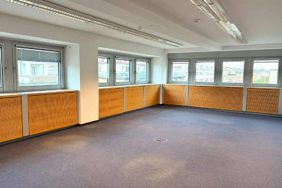 Weitblick für Ihr Business: Modernes Office im 8. OG der Operngasse zu mieten, Gewerbeobjekt-miete, 20.267,11,€, 1040 Wien 4., Wieden