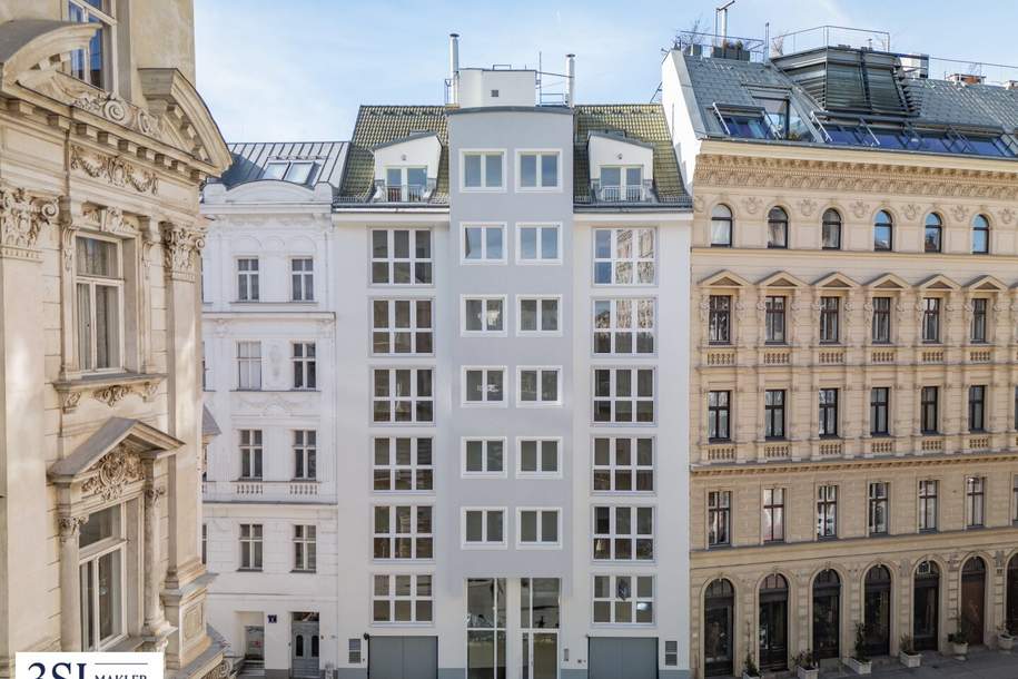 The Pearl: Komplett modernisierter 2‑Zimmer-Erstbezug - direkt am begehrten Karmelitermarkt, Wohnung-kauf, 276.000,€, 1020 Wien 2., Leopoldstadt