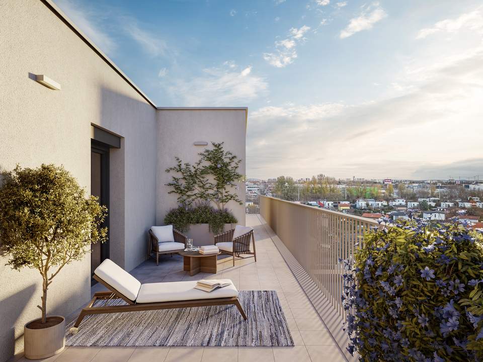 3-Zimmer-DG-Wohnung mit großer Terrasse im Erstbezug (Top 2/71)
