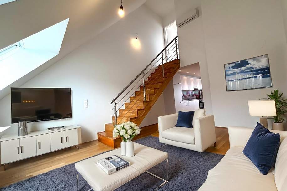 Klimatisierte, schöne DG-Maisonette mit Galerie nahe Arthaberpark!, Wohnung-kauf, 449.000,€, 1100 Wien 10., Favoriten