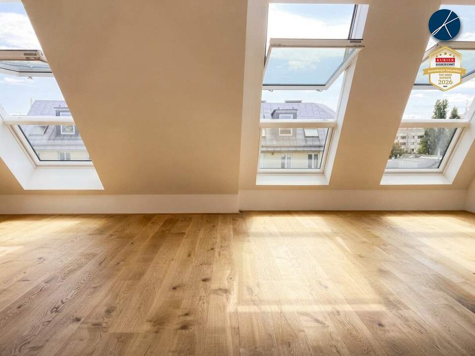 U1 Nähe: HOCHWERTIGE ERSTBEZÜGE - IN DEN DACHGESCHOSSEN MIT TERRASSEN, BALKONEN, LOGGIEN