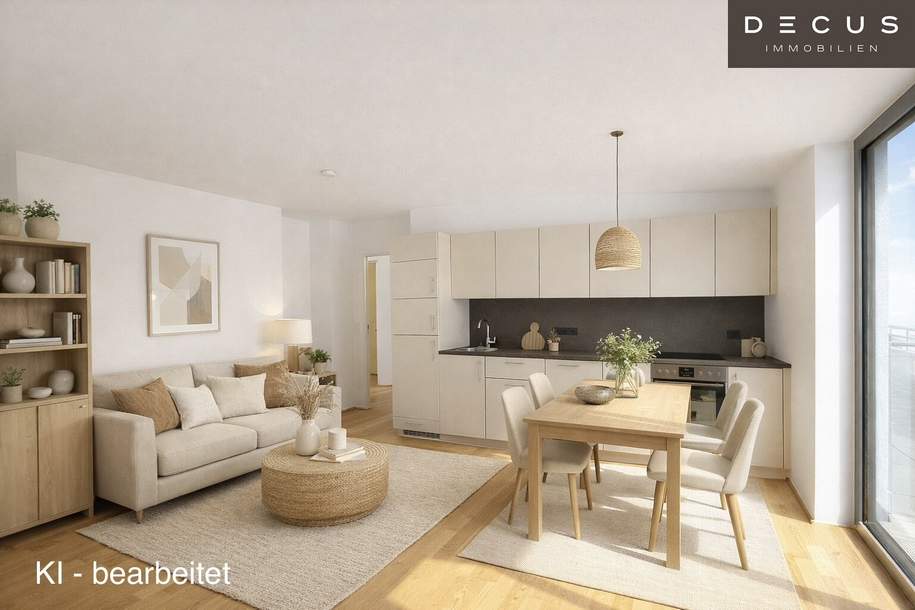 2-ZIMMER | DACHGESCHOSSWOHNUNG | MIT TERRASSE | TOLLE LAGE | UNBEFRISTETER MIETVERTRAG, Wohnung-miete, 1.174,73,€, 1020 Wien 2., Leopoldstadt