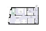 Erstbezugs 2-Zimmer-Wohnung mit Südwest-Loggia