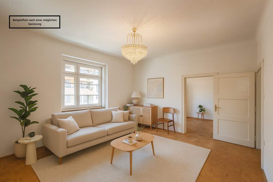 ++NEU++ Leistbare 2-Zimmer Altbau-Wohnung (renovierungsbedürftig) mit getrennter Küche