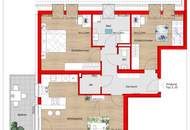 Hochwertige 3-Zimmer DG-Wohnung | 96 m² Wohnfläche | mit Balkon & 2 Parkplätzen (Ziegelmassiv!)