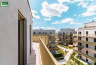 Endlich Platz - geräumige 2.Zimmer-Wohnung mit traumhafter Grünblick-Terrasse im provisionsfreien Erstbezug