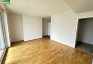 Attraktive 2-Zimmer-Neubau-Wohnung nahe S7 Kaiserebersdorf mit Süd-Loggia und gemeinschaftlicher Dachterrasse