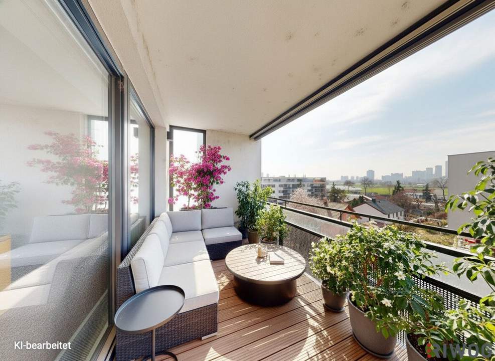 Lichtdurchflutete 3-Zimmer-Wohnung nahe der Alten Donau | Großzügige Loggia | 360° Rundgang