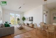Traumhafte 2-Zimmer-Wohnung mit Balkon in begehrter Grünruhelage _ "Hirschfeld - naturnah wohnen" - Provisionsfrei