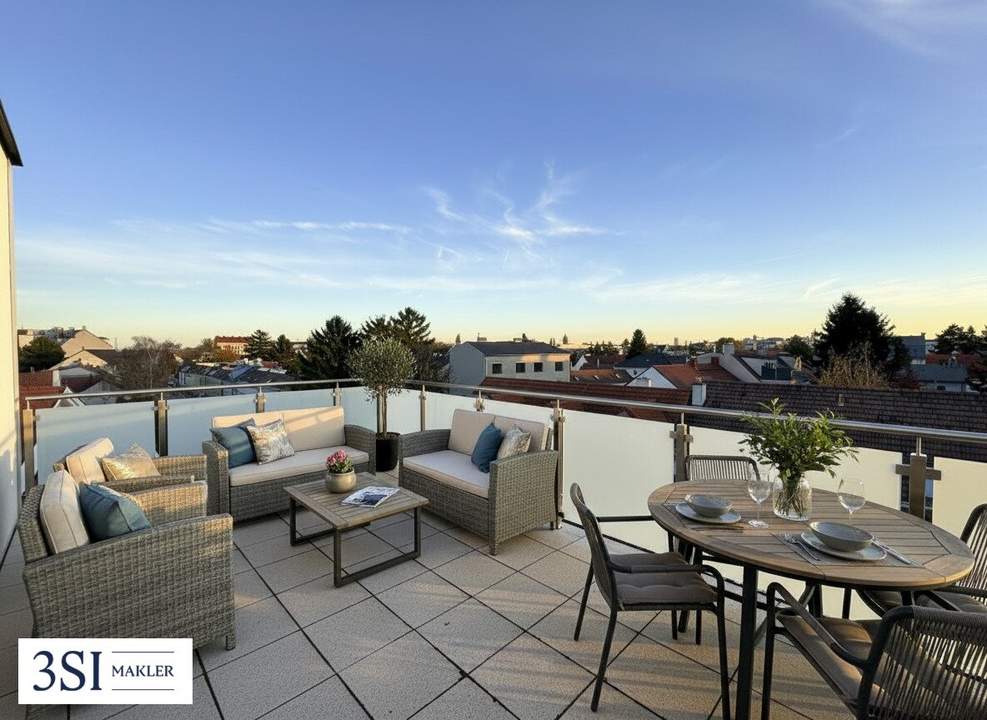 Ihr Rückzugsort über den Dächern Stammersdorfs – 2 Terrassen, Weitblick &amp; Ruhe