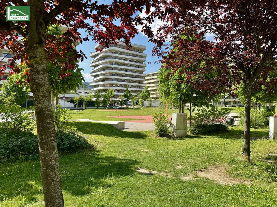 Gut geschnittene 2-Zimmer-Wohnung mit Freifläche in Grünlage! - Wohnen in der Green City!