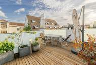 Freiraum über dem Servitenviertel: Großzügige DG-Maisonette mit herrlicher Aussicht und zusätzlichem Studio