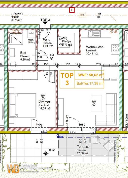 58m² Wohnfläche, 2 Zimmer mit Garten in Zurndorf Nähe Neusiedl &amp; Bratislava &amp; Nickelsdorf