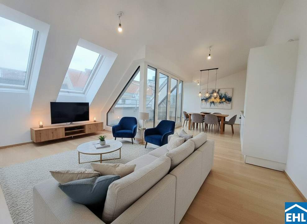 Klimatisierte Dachgeschoßwohnung nahe der Innenstadt