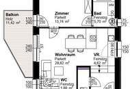 Stylisches Neubauprojekt! Wohnung mit großem Balkon und schönem Ausblick in Waltendorf!