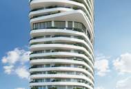 Sunny four-room apartment with 105 m² balcony and amazing amenities on the New Danube