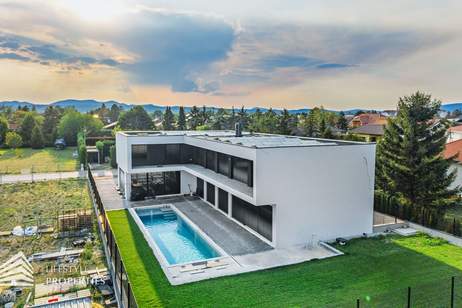 Exklusive Designvilla mit Firmensitz, 15-Meter-Pool &amp; 271 m² Fahrzeuggarage, Haus-kauf, 2.850.000,€, 2604 Wiener Neustadt(Land)