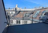 Löwelstraße: Klimatisierte Maisonette-Wohnung mit Dachterrasse in top Innenstadtlage - ab sofort!