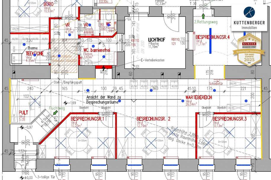 U6 Burggasse/Stadthalle: Sanierte Geschäfts- oder Büroräumlichkeiten, Gewerbeobjekt-miete, 1.483,10,€, 1150 Wien 15., Rudolfsheim-Fünfhaus