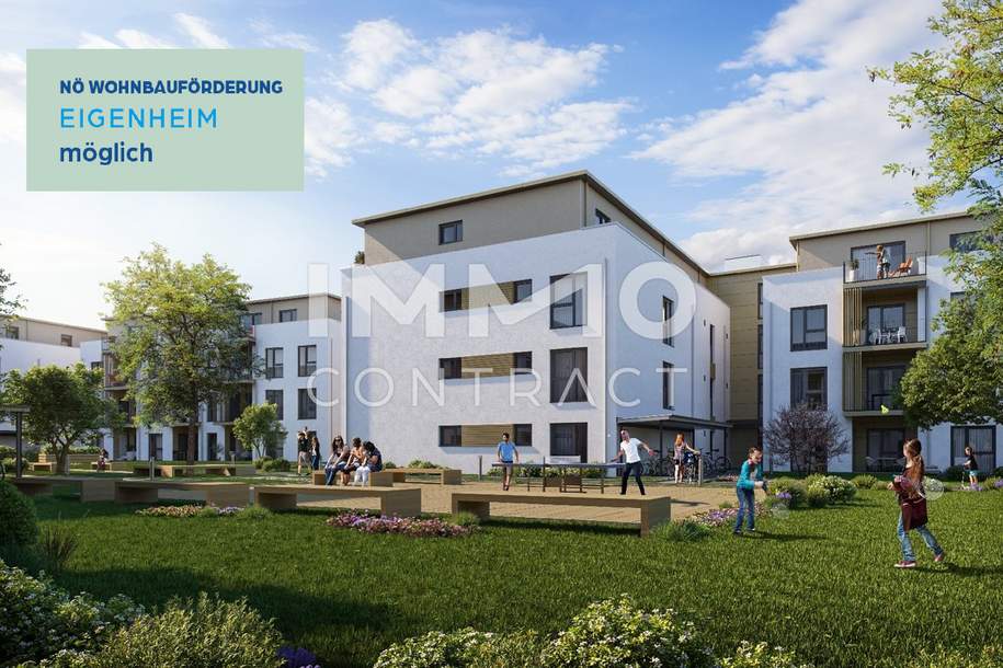 Erstbezug, 3 Zimmer Gartenwohnung!, Wohnung-kauf, 279.500,€, 3200 Sankt Pölten(Land)