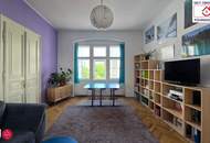 Charmante Altbauwohnung mit zwei Balkonen im Herzen des 5.Bezirks (zweiter Stock ohne Lift)