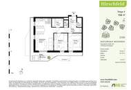 Hirschfeld: Provisionsfrei und Erstbezug - Sensationell günstige 3 Zimmer Wohnung