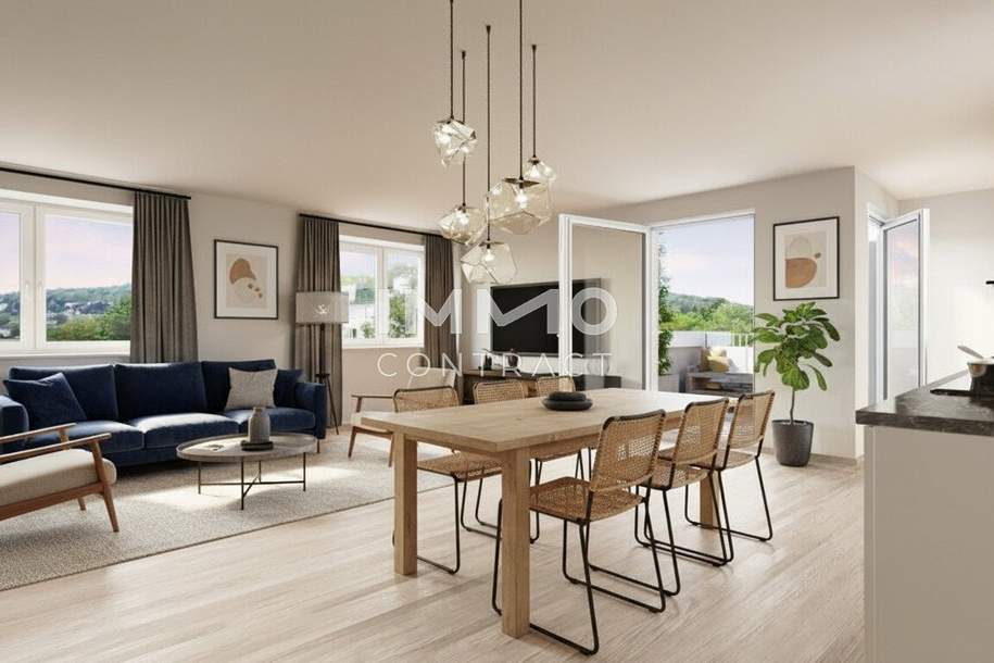 Traumhafte 3-Zimmer-Dachgeschosswohnung mit sonniger Terrasse – modernes Wohngefühl in Bestlage, Wohnung-kauf, 295.100,€, 1140 Wien 14., Penzing