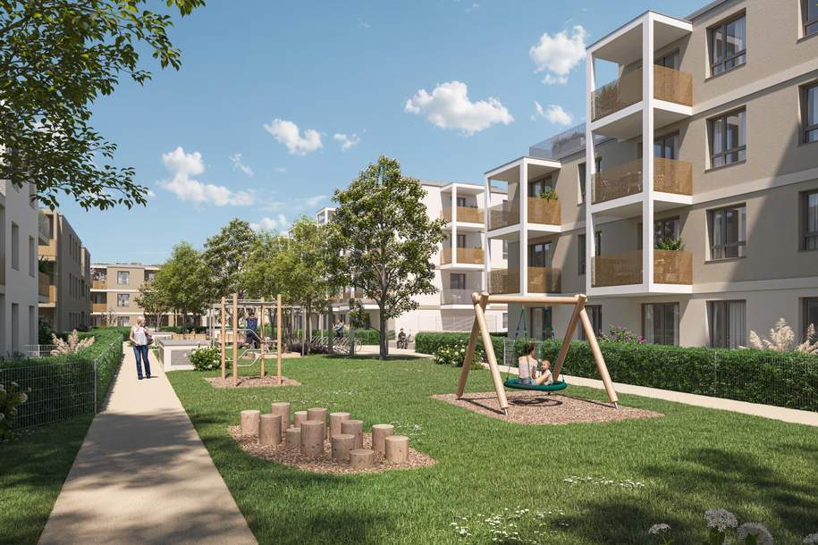 HOCHWERTIG UND MODERN WOHNEN IM STADTZENTRUM VON KORNEUBURG - IHRE FABELHAFTE GARTENWOHNUNG IM KORNEUM - PROVISIONSFREI, Wohnung-kauf, 473.220,€, 2100 Korneuburg