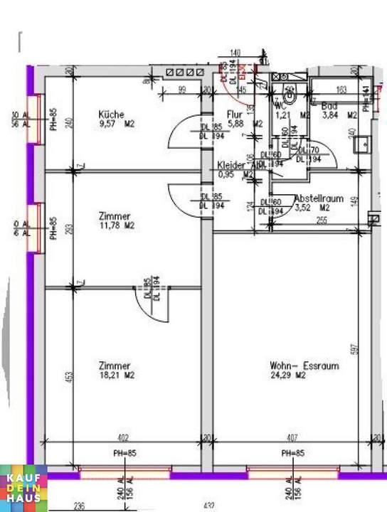 3 ZIMMERWOHNUNG - NÄHE STEINER TOR!