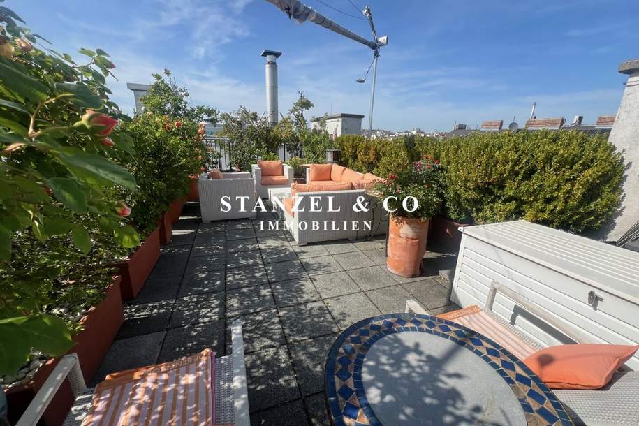 MODERNES DACHGESCHOSS MIT HERRLICHEM WIEN- & FERNBLICK, Wohnung-kauf, 1.350.000,€, 1060 Wien 6., Mariahilf