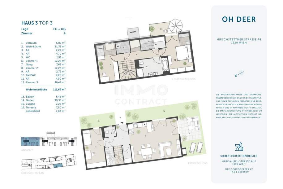 Perfektes Investment: schnell zugreifen! 4-Zimmer-Townhouse auf 2 Etagen mit Platz für die ganze Familie, Haus-kauf, 570.138,€, 1220 Wien 22., Donaustadt