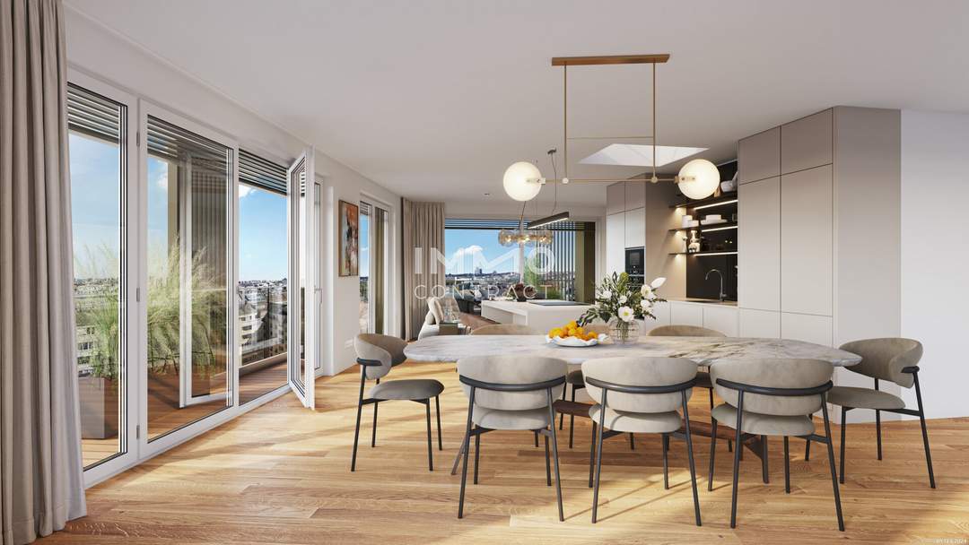 Penthouse with a view - Directly at the main train station: Commission-free