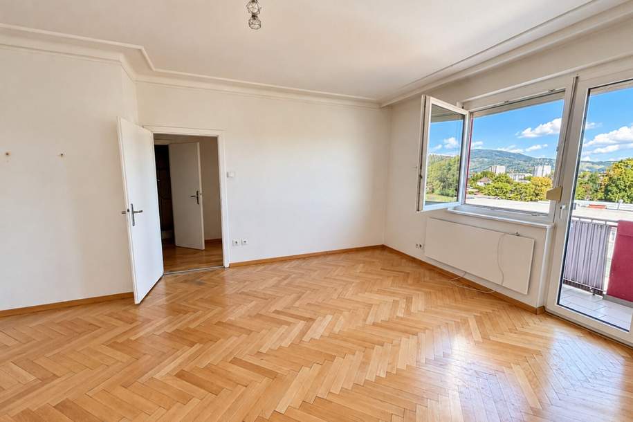 TOP-POTENZIAL in Graz-Gösting! Helle 2-Zimmer-Wohnung mit Balkon &amp; Panoramablick, Wohnung-kauf, 120.000,€, 8051 Graz(Stadt)