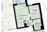 Erstbezug: Moderne 2-Zi-Wohnung mit Balkon, U-Bahn-Nähe & Tiefgarage in 1220 Wien!