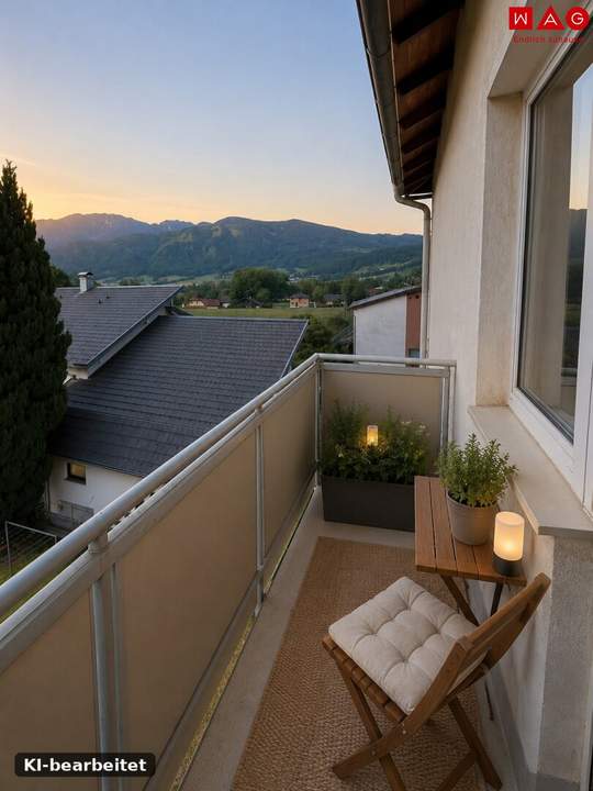 Frisch aufbereitete 3-Zimmer-Wohnung mit Balkon in Kirchdorf an der Krems – ländliche Wohlfühlumgebung inmitten der wunderbaren Pyhrn-Priel Bergwelt – AB SOFORT!