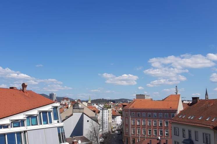 Ideale Singlewohnung mit Stadtblick &amp; Dachterrasse – Graz Innenstadt, Wohnung-miete, 597,99,€, 8010 Graz(Stadt)