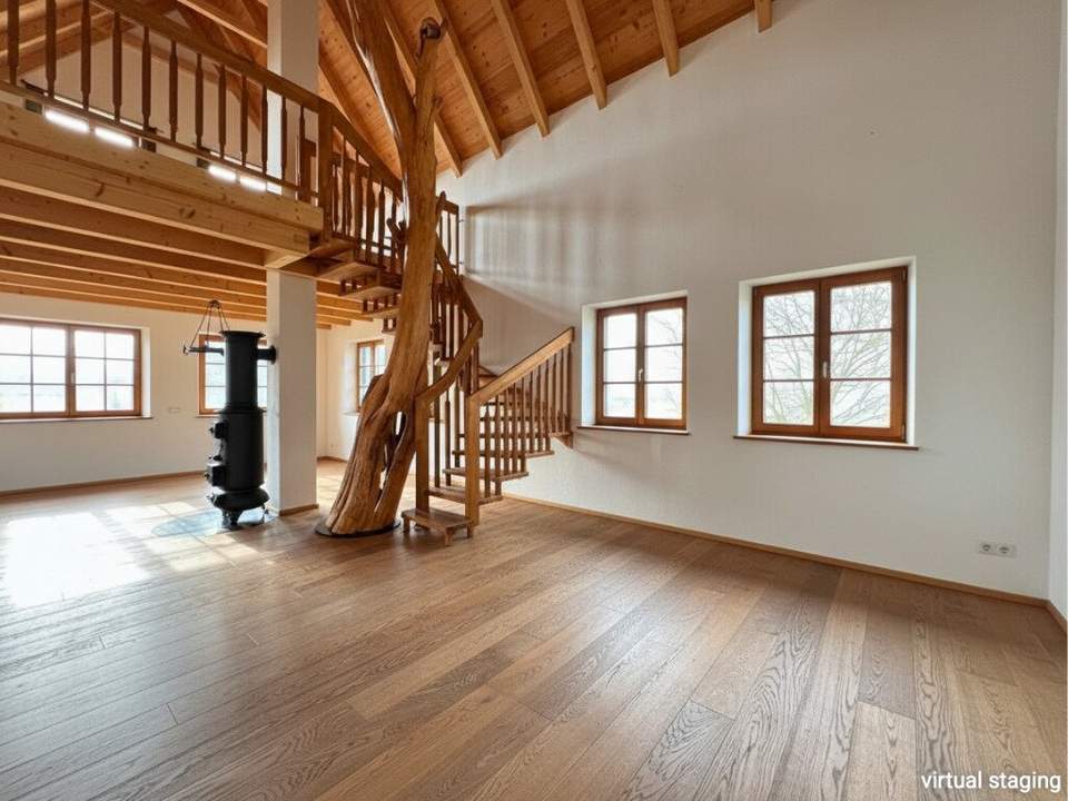 Neuwertiges Landhaus-Juwel: Architektur mit Einliegerwohnung in idyllischer Bachlage | NEUKIRCHEN AN DER ENKNACH