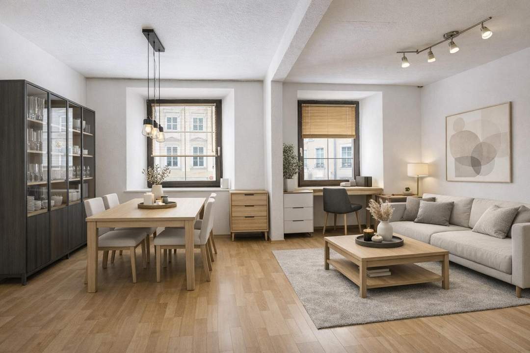 Zentral und geräumig - 3-Zimmerwohnung am Marktplatz Lambach