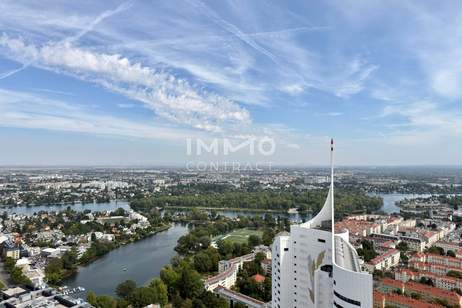 DC2 Tower: Erstbezug 33. Etage: Skyline & Wasser – Exklusive 2-Zimmer mit Freifläche, Wohnung-miete, 1.100,00,€, 1220 Wien 22., Donaustadt
