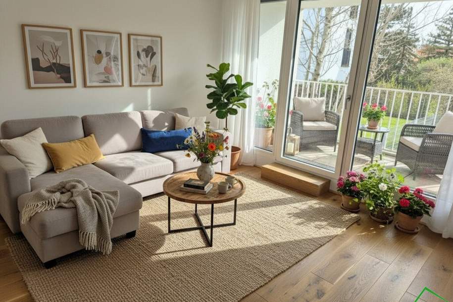 Ruhig gelegene 2-Zimmer-Wohnung mit Loggia, Einbauküche &amp; Garage!!!, Wohnung-miete, 1.090,98,€, 1230 Wien 23., Liesing