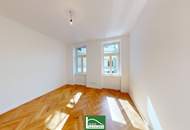 Exklusive Wohnfläche in zentraler Lage: 126.5m², Altbau mit Loggia &amp; Fußbodenheizung - Jetzt für 849.000,00 € in Wien!