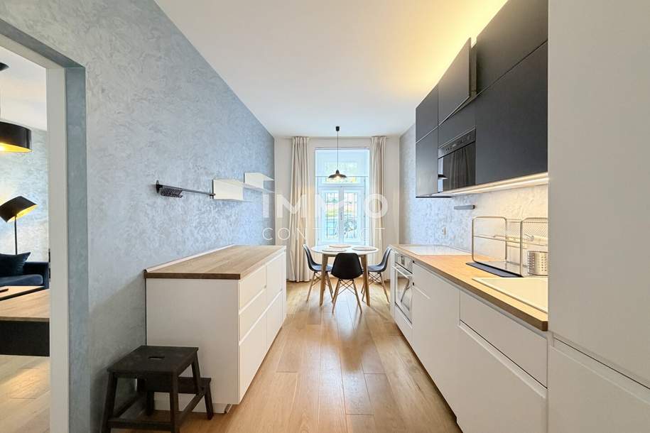 Design trifft Altbaucharme – Stilvolle, voll möblierte 2-Zimmer-Wohnung in Döbling, Wohnung-miete, 1.200,03,€, 1190 Wien 19., Döbling