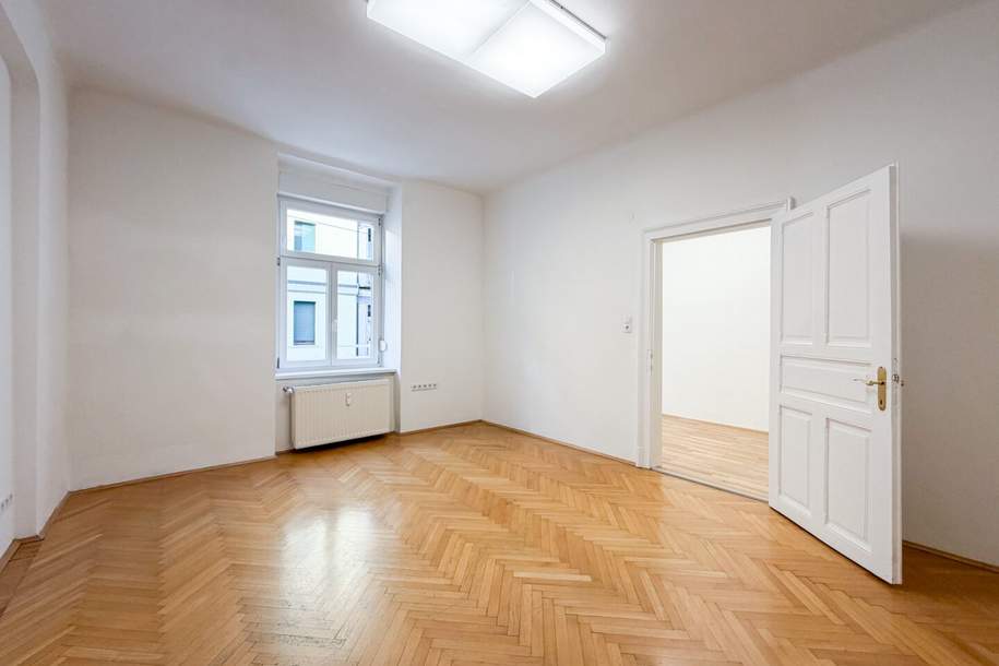 Großzügige Altbauwohnung mit 3 Zimmern, Extraküche und 2 Balkonen nahe der Mur, Wohnung-kauf, 325.000,€, 8020 Graz(Stadt)
