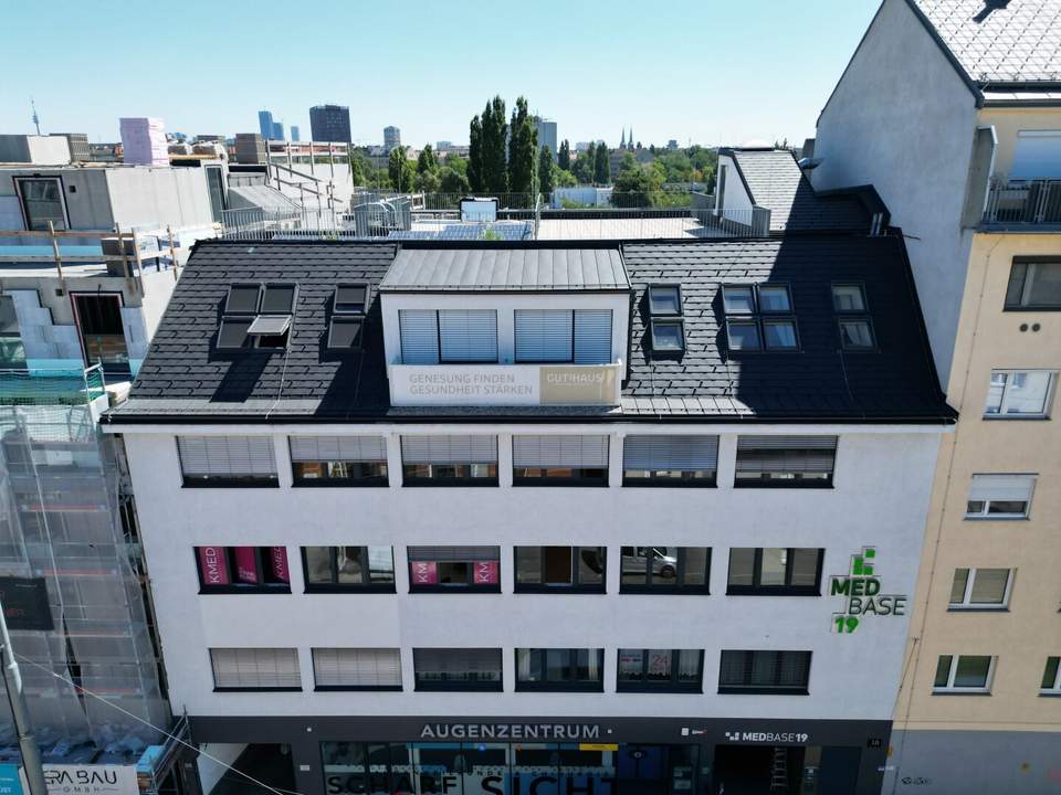 Ordinationsräume im MEDBASE19 vis-à-vis PRIVATKLINIK Döbling I U6 & U4 und D-Wagen